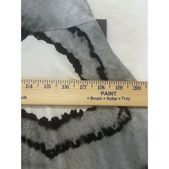 Norma Kamali Convertible Flared Skirt Dress M Black Tie Dye Off Shoulder Bandeau - Picture 8 of 16